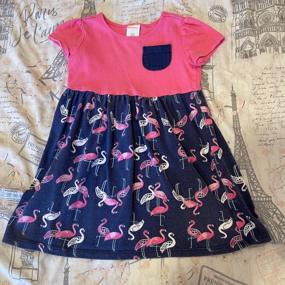 ⭐️ 6/$20. ⭐️ Gymboree Flamingo Kids Dress size 2T